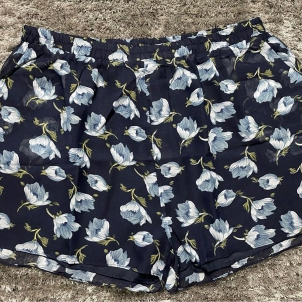 Hayden Navy Blue Floral Shorts